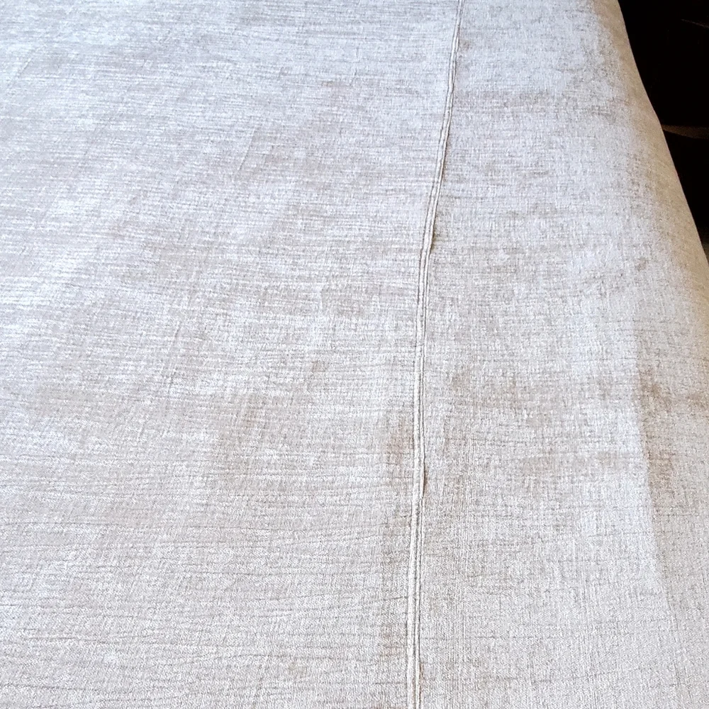 West Elm Luxurious Taupe Chenille King Duvet Cover, 108